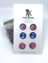 Load image into Gallery viewer, Pere David Deer 10mm Stud Trio (Stainless Steel)