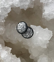 Load image into Gallery viewer, 12mm Silver Druzy Studs