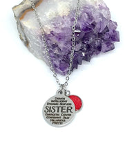 Load image into Gallery viewer, SISTER Word Collage 3-in-1 Necklace (Stainless Steel)