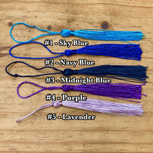 Load image into Gallery viewer, "Just One More Chapter" Bookmark with a Book (Choose Your Tassel)