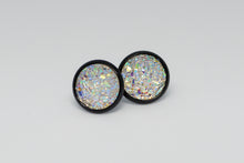 Load image into Gallery viewer, 10mm White Druzy Studs