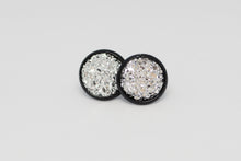 Load image into Gallery viewer, 10mm Silver Druzy Studs
