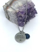 Load image into Gallery viewer, “Never let anyone dull your sparkle” 3-in-1 Necklace (Stainless Steel)