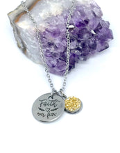 Load image into Gallery viewer, “Faith over Fear” 3-in-1 Necklace (Stainless Steel)