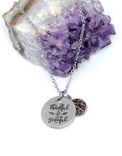 Load image into Gallery viewer, “Thankful & Grateful” 3-in-1 Necklace (Stainless Steel)