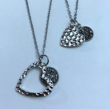 Load image into Gallery viewer, “One Love, One Heart” Mother-Daughter Necklace Set (Stainless Steel)