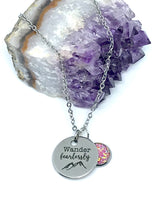 Load image into Gallery viewer, “Wander Fearlessly” 3-in-1 Necklace (Stainless Steel)