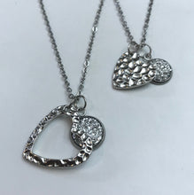 Load image into Gallery viewer, “One Love, One Heart” Mother-Daughter Necklace Set (Stainless Steel)