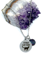 Load image into Gallery viewer, Crazy Cat Lady 3-in-1 Necklace (Stainless Steel)