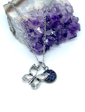 Load image into Gallery viewer, Fluttering Butterfly 3-in-1 Necklace (Stainless Steel)