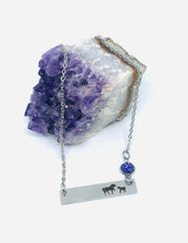 Load image into Gallery viewer, Mama Unicorn Birthstone Necklace with One Baby (Stainless Steel)