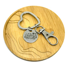 Load image into Gallery viewer, Personalized "Our First Christmas as Mr. & Mrs." Keychain