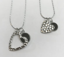 Load image into Gallery viewer, “One Love, One Heart” Mother-Daughter Necklace Set (Stainless Steel)