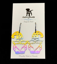Load image into Gallery viewer, Rainbow Jungle Gnome Drop Earrings