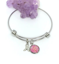 Load image into Gallery viewer, Breast Cancer Research Bracelet (Stainless Steel)