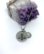 Load image into Gallery viewer, “Don’t forget to be Awesome today” 3-in-1 Necklace (Stainless Steel)