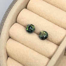 Load image into Gallery viewer, 6mm Black Faux Opal Stud