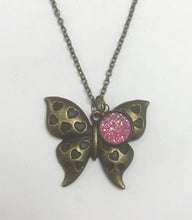 Load image into Gallery viewer, Butterfly Necklace (Antique Bronze)