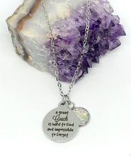 Load image into Gallery viewer, "A great Coach is hard to find and impossible to forget" 3-in-1 Necklace (Stainless Steel)