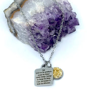 Load image into Gallery viewer, Serenity Prayer 3-in-1 Necklace (Stainless Steel)
