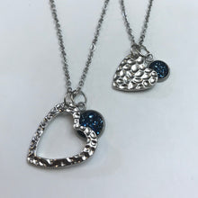 Load image into Gallery viewer, “One Love, One Heart” Mother-Daughter Necklace Set (Stainless Steel)