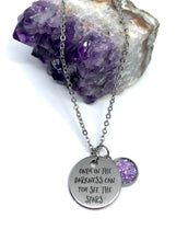 Load image into Gallery viewer, “Only in the Darkness can you see the Stars” 3-in-1 Necklace (Stainless Steel)