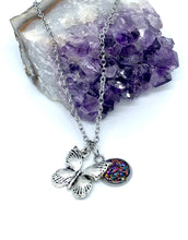 Load image into Gallery viewer, Fluttering Butterfly 3-in-1 Necklace (Stainless Steel)