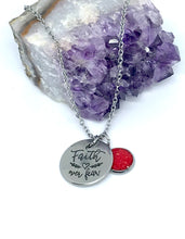 Load image into Gallery viewer, “Faith over Fear” 3-in-1 Necklace (Stainless Steel)