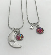 Load image into Gallery viewer, “Love You to the Moon and Back” Mother-Daughter Necklace Set (Stainless Steel)