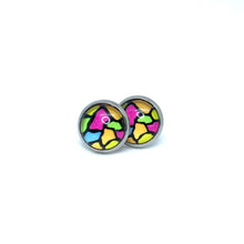 Load image into Gallery viewer, 10mm Giraffe Print Studs (Stainless Steel)
