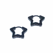 Load image into Gallery viewer, Star Sleeper Hoop Earrings (Stainless Steel)
