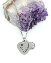 Load image into Gallery viewer, "I love my Chihuahua" 3-in-1 Necklace (Stainless Steel)