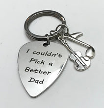 Load image into Gallery viewer, “I Couldn’t Pick a Better Dad” Keychain (Stainless Steel)