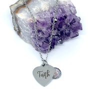 Load image into Gallery viewer, “Faith” 3-in-1 Necklace (Stainless Steel)