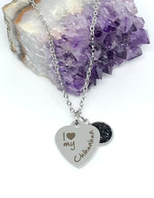 Load image into Gallery viewer, "I love my Chihuahua" 3-in-1 Necklace (Stainless Steel)