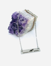 Load image into Gallery viewer, Mamasaur Necklace with Four Babies (Stainless Steel)