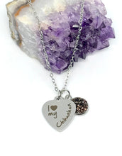 Load image into Gallery viewer, "I love my Chihuahua" 3-in-1 Necklace (Stainless Steel)