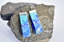 Load image into Gallery viewer, Tidal Canvas Drop Earrings (Surgical Steel)