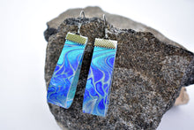 Load image into Gallery viewer, Tidal Canvas Drop Earrings (Surgical Steel)