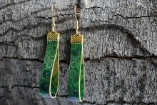 Load image into Gallery viewer, Photosynthesis Canvas Drop Earrings (Surgical Steel)
