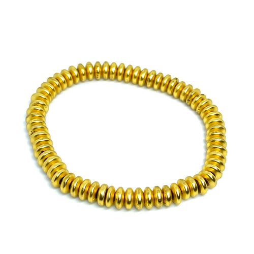 6mm Golden Hematite Bracelet