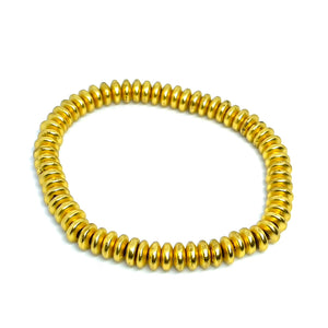 6mm Golden Hematite Bracelet