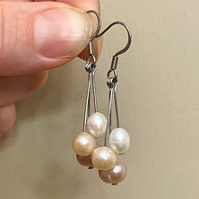 Load image into Gallery viewer, Mixed Freshwater Pearl Drop Earrings