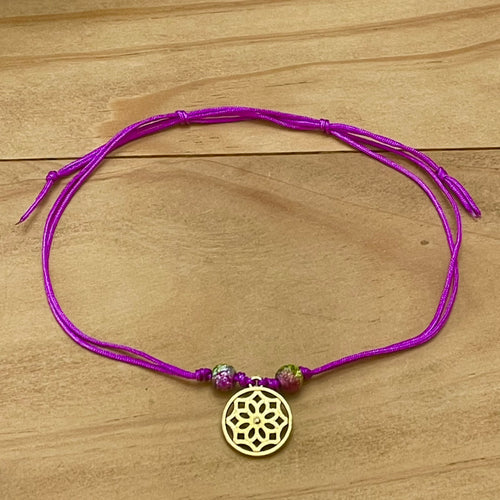 Golden Flower Anklet (Adjustable)