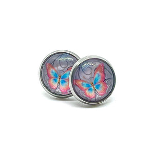 10mm Menelaus Butterfly Studs (Stainless Steel)