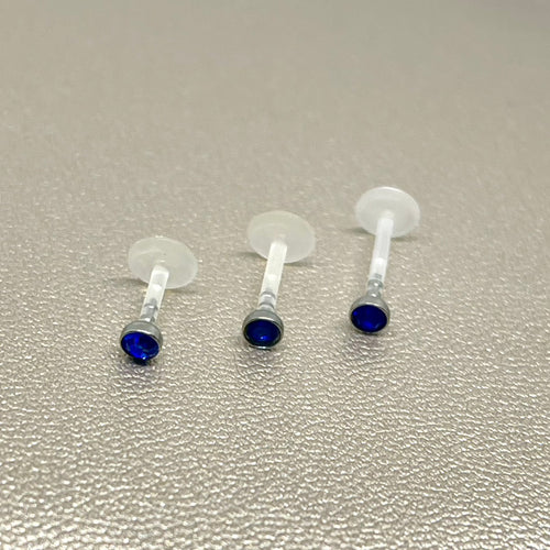 Sapphire Crystal Cartilage Flat-Back Stud (Acrylic)