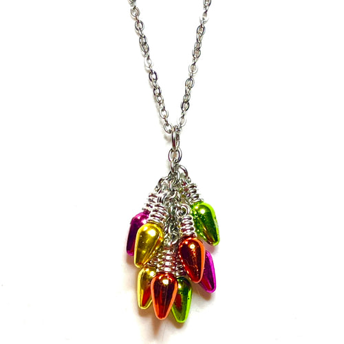 Christmas Light Cluster Necklace