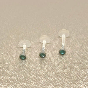 Aquamarine Crystal Cartilage Flat-Back Stud (Acrylic)