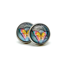 Load image into Gallery viewer, 10mm Ulysses Butterfly Studs (Stainless Steel)