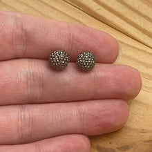 Load image into Gallery viewer, 6mm Gunmetal Crystal Ball Studs